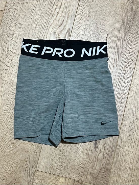 Nike Pants - Nike Pro Women's Heather Gray Athletic Shorts with Black Waistband and sports br